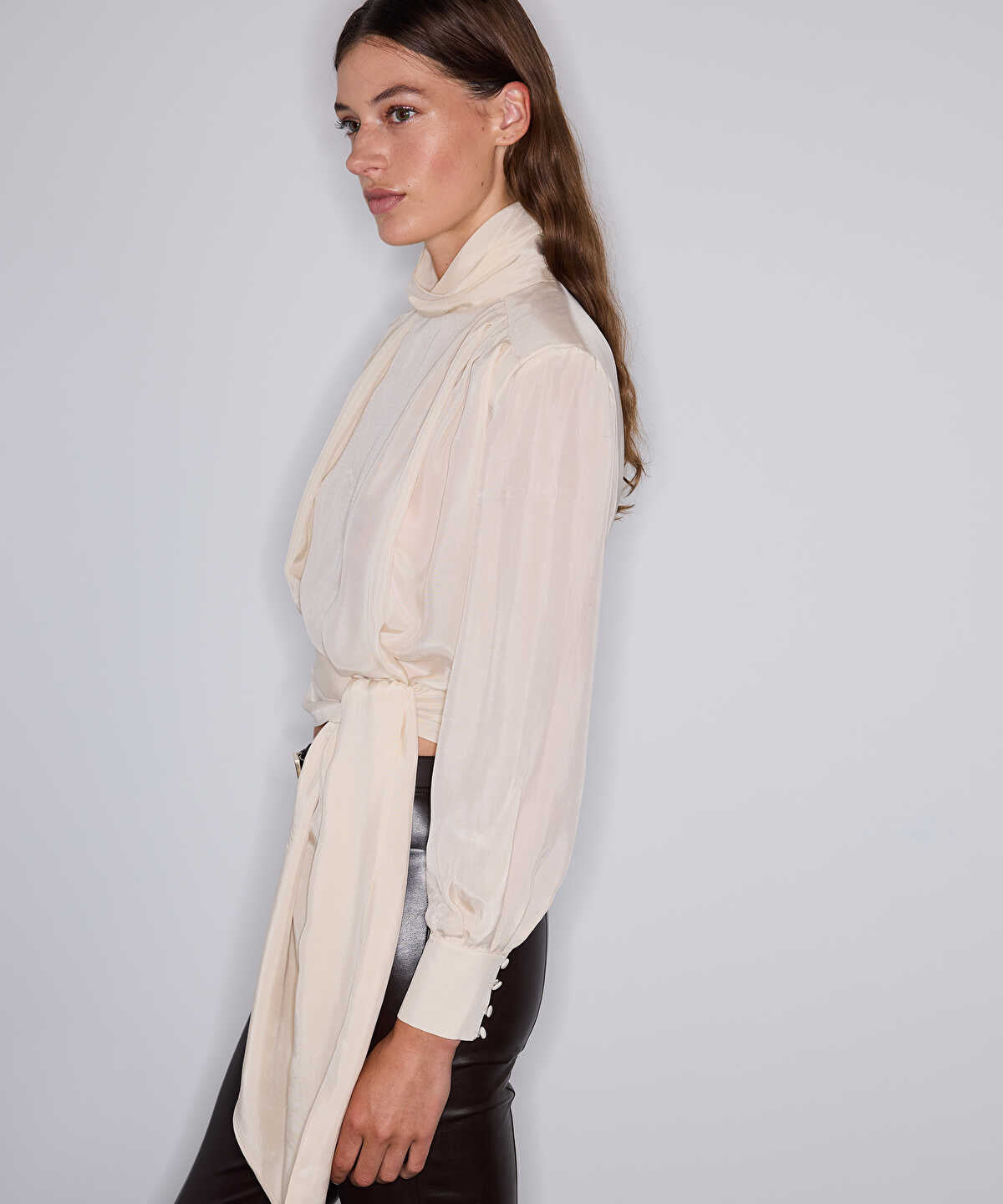 Satin-Look Blouse