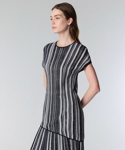 Jacquard Knit Blouse