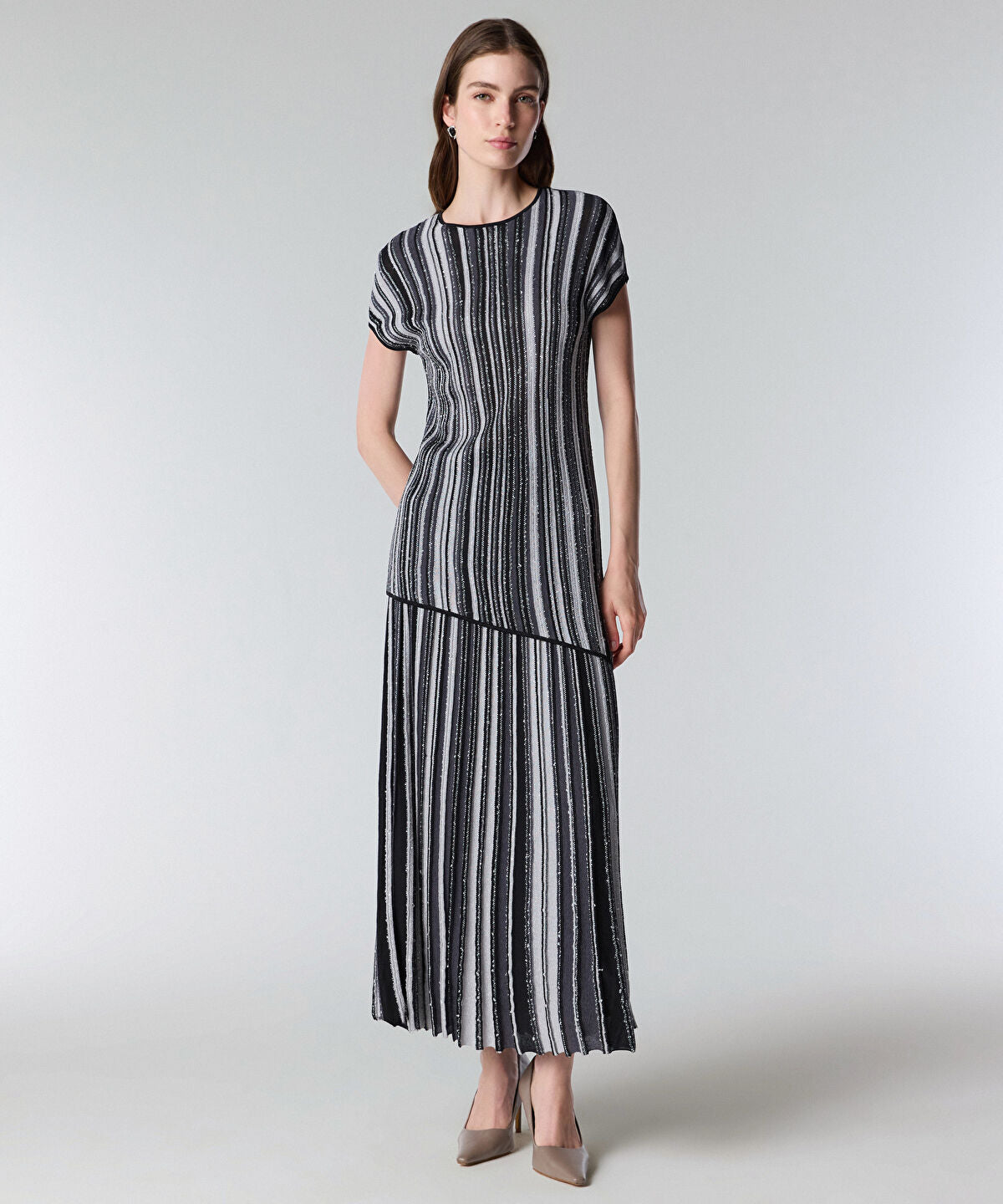 Zoomed Jacquard Knit Blouse