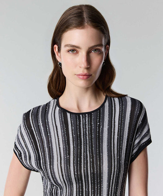 Jacquard Knit Blouse