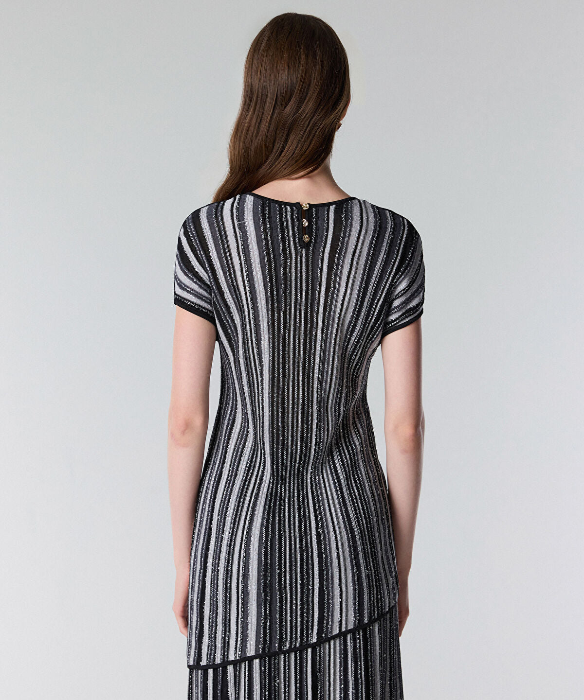 Jacquard Knit Blouse