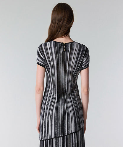 Jacquard Knit Blouse