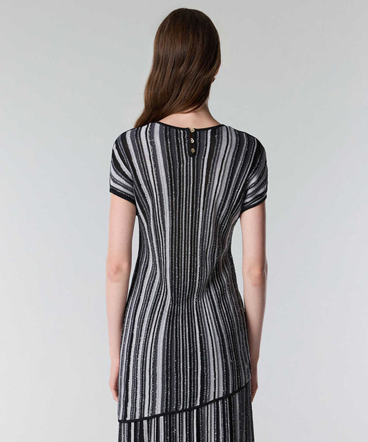 Jacquard Knit Blouse