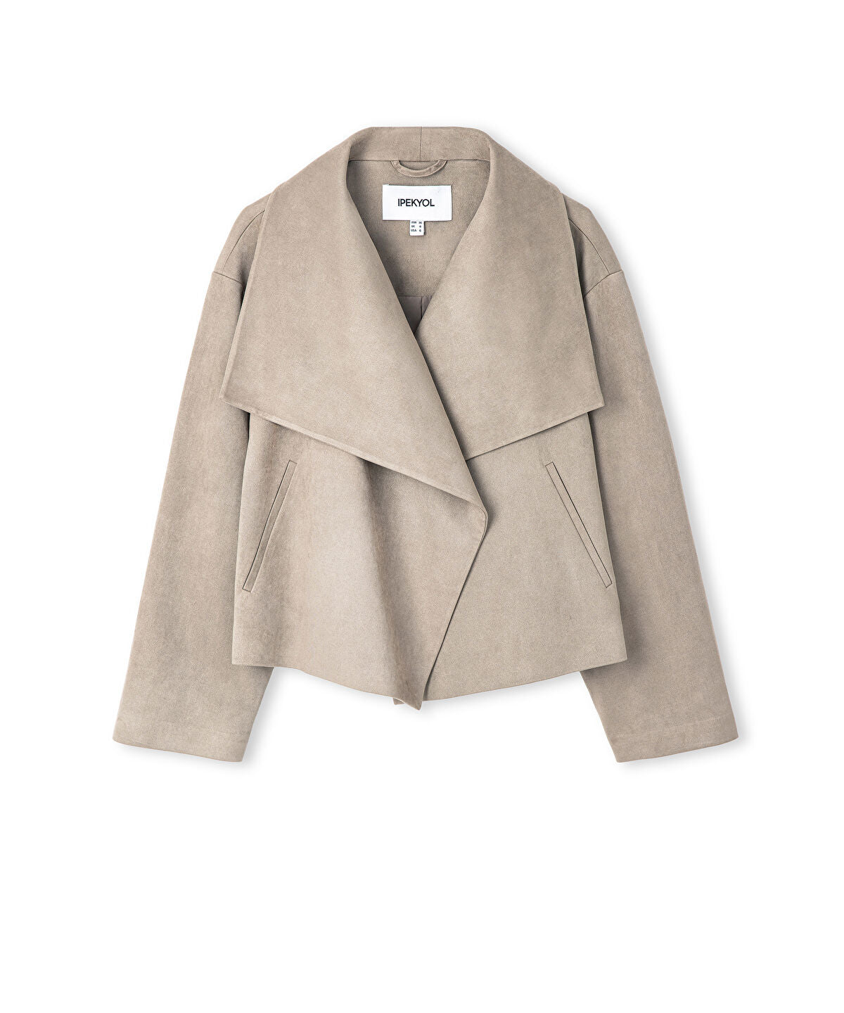 Suede-Effect Coat