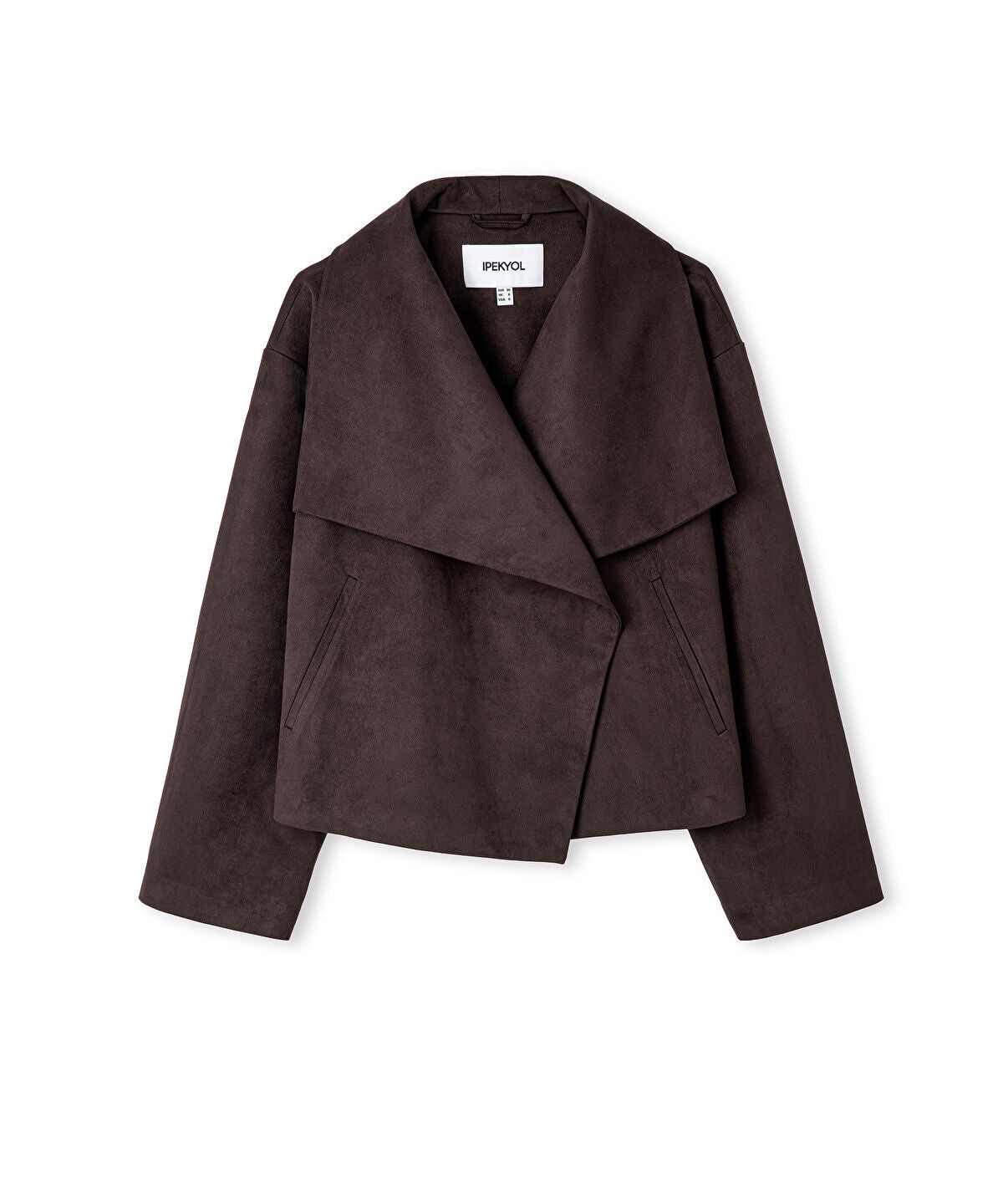 Zoomed Suede-Effect Coat