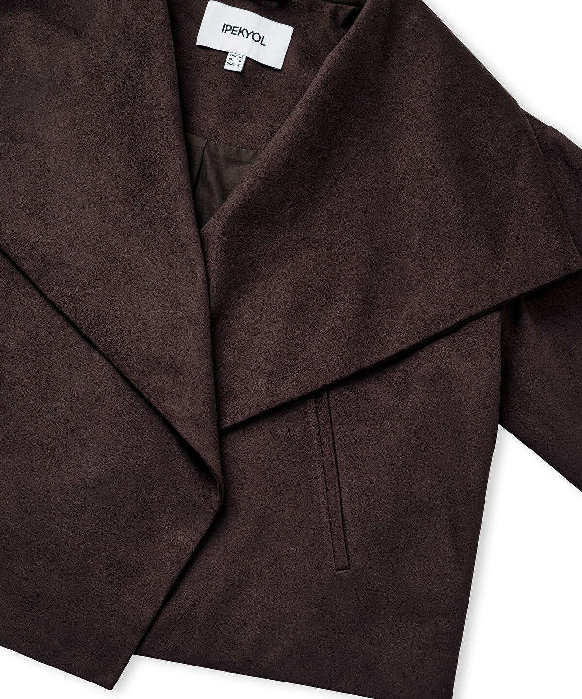 Zoomed Suede-Effect Coat