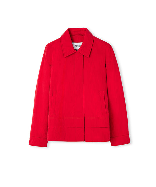 Shirt-Collar Padded Coat
