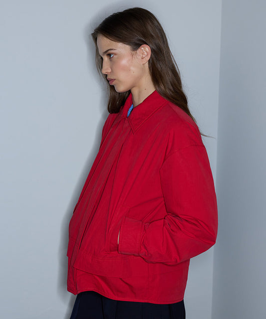Shirt-Collar Padded Coat