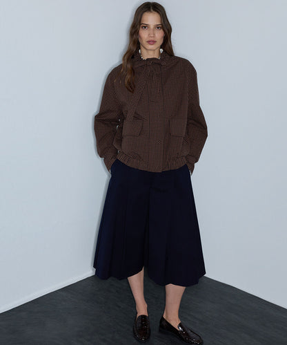 Plaid Bomber Coat