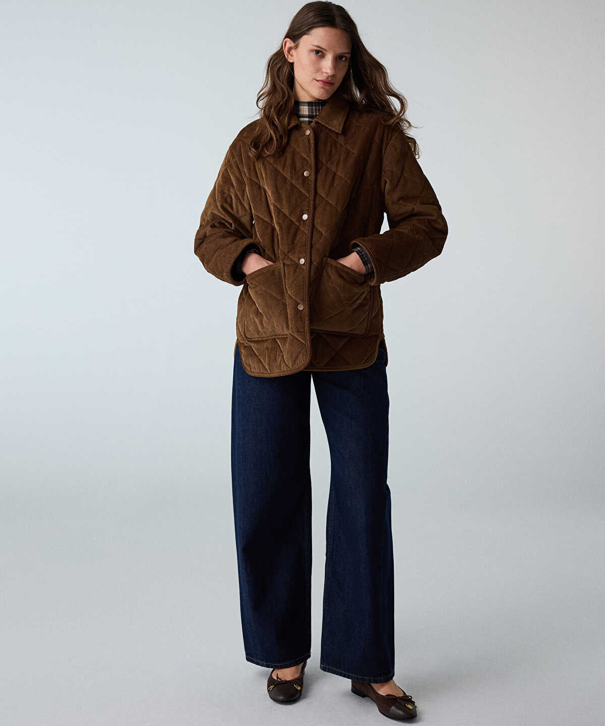 Quilted Velvet Coat