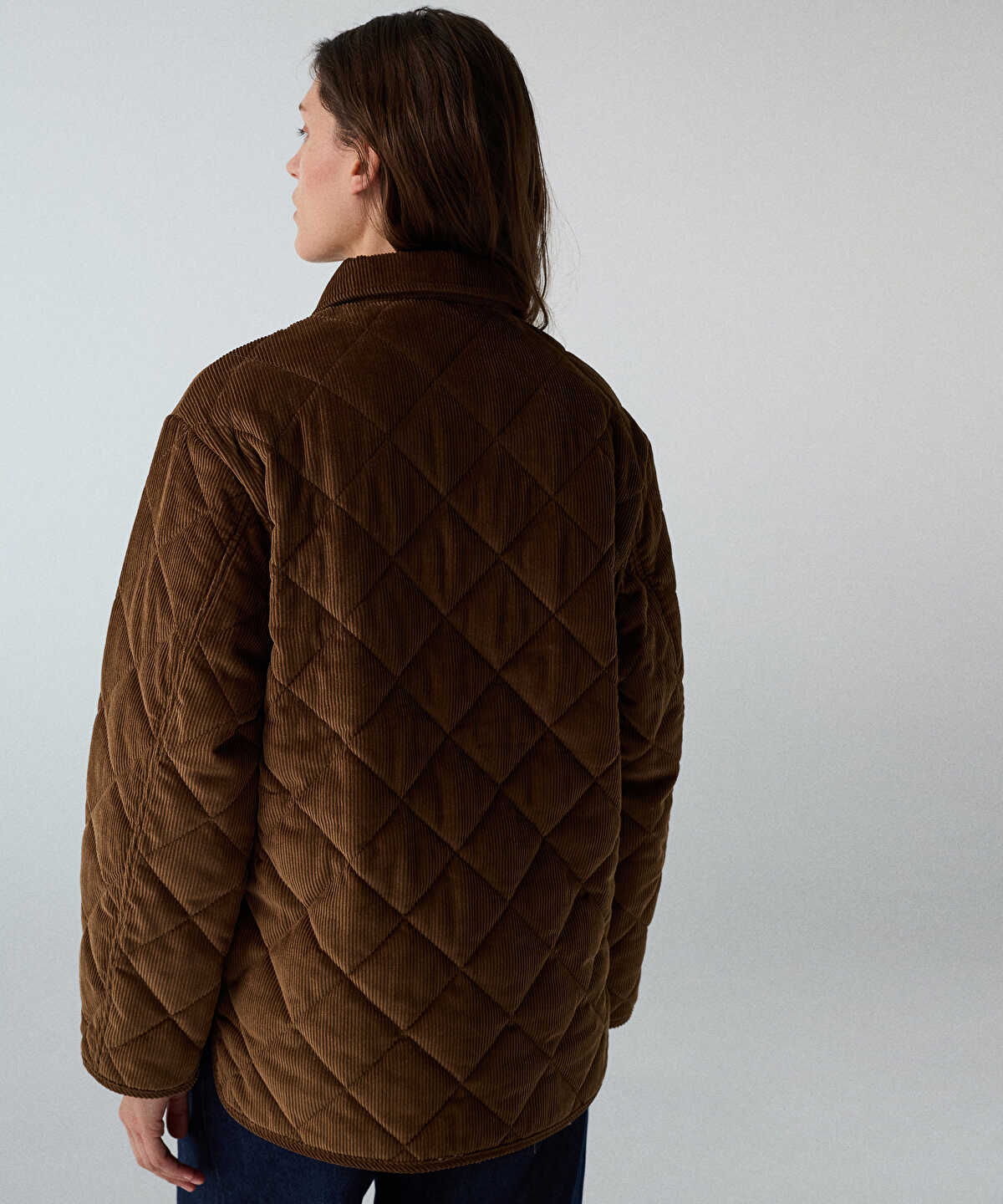 Quilted Velvet Coat