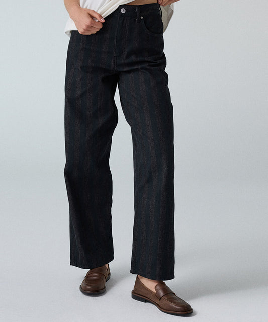 Striped Barrel Jeans