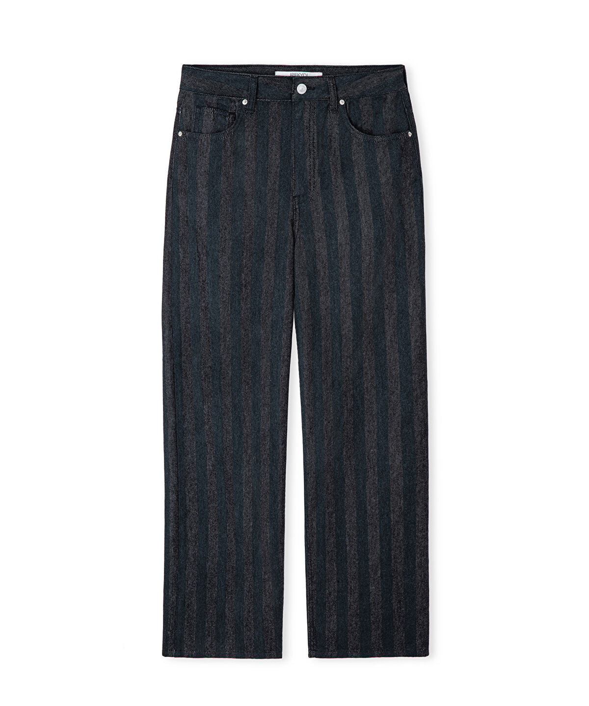 Zoomed Striped Barrel Jeans