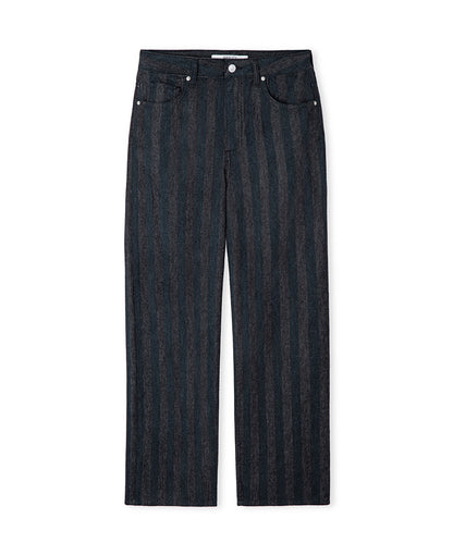 Striped Barrel Jeans