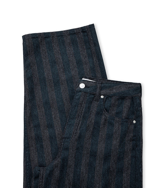 Striped Barrel Jeans