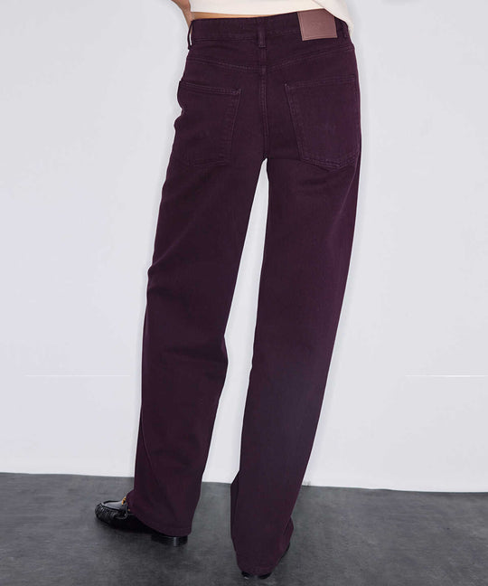 Monogram-Detail Barrel Jeans