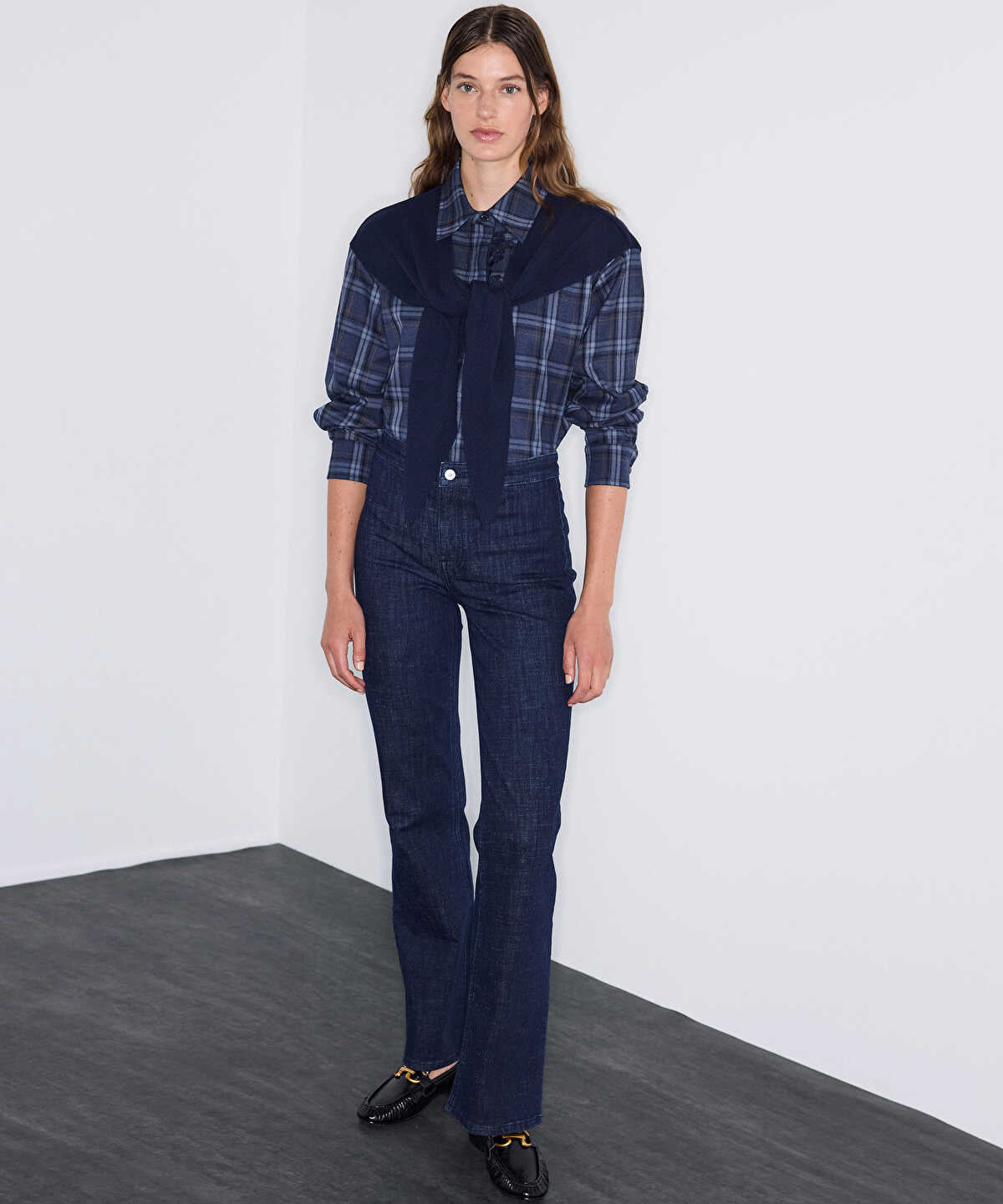High-Rise Straight-Leg Jeans