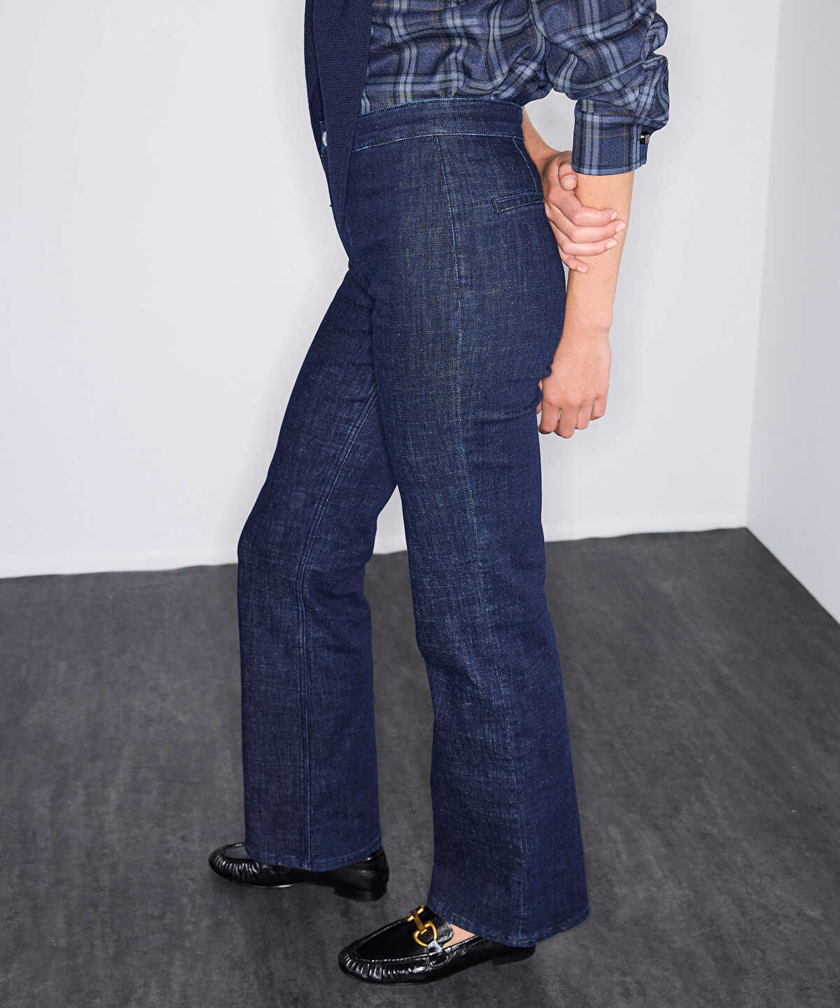 High-Rise Straight-Leg Jeans