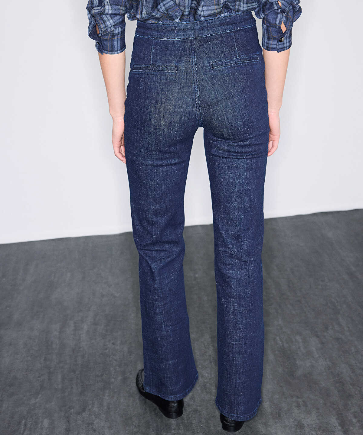 High-Rise Straight-Leg Jeans