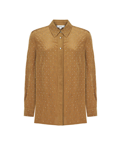 Rhinestone Embellished Shirt