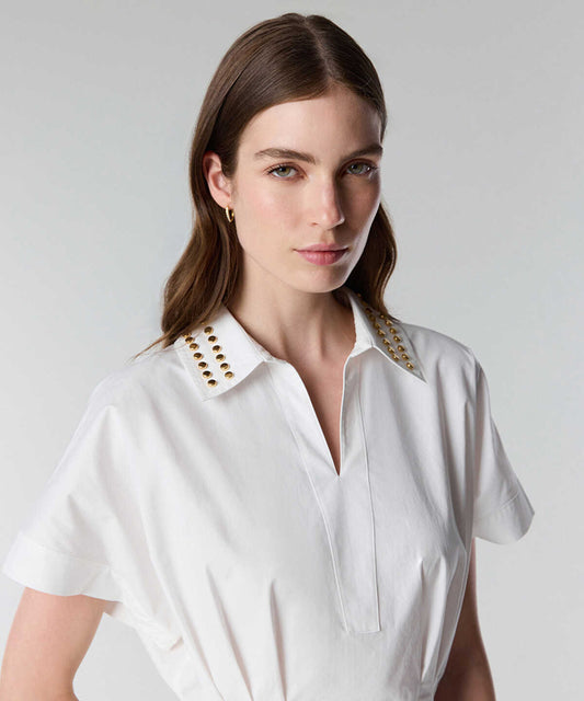 Studded Poplin Shirt