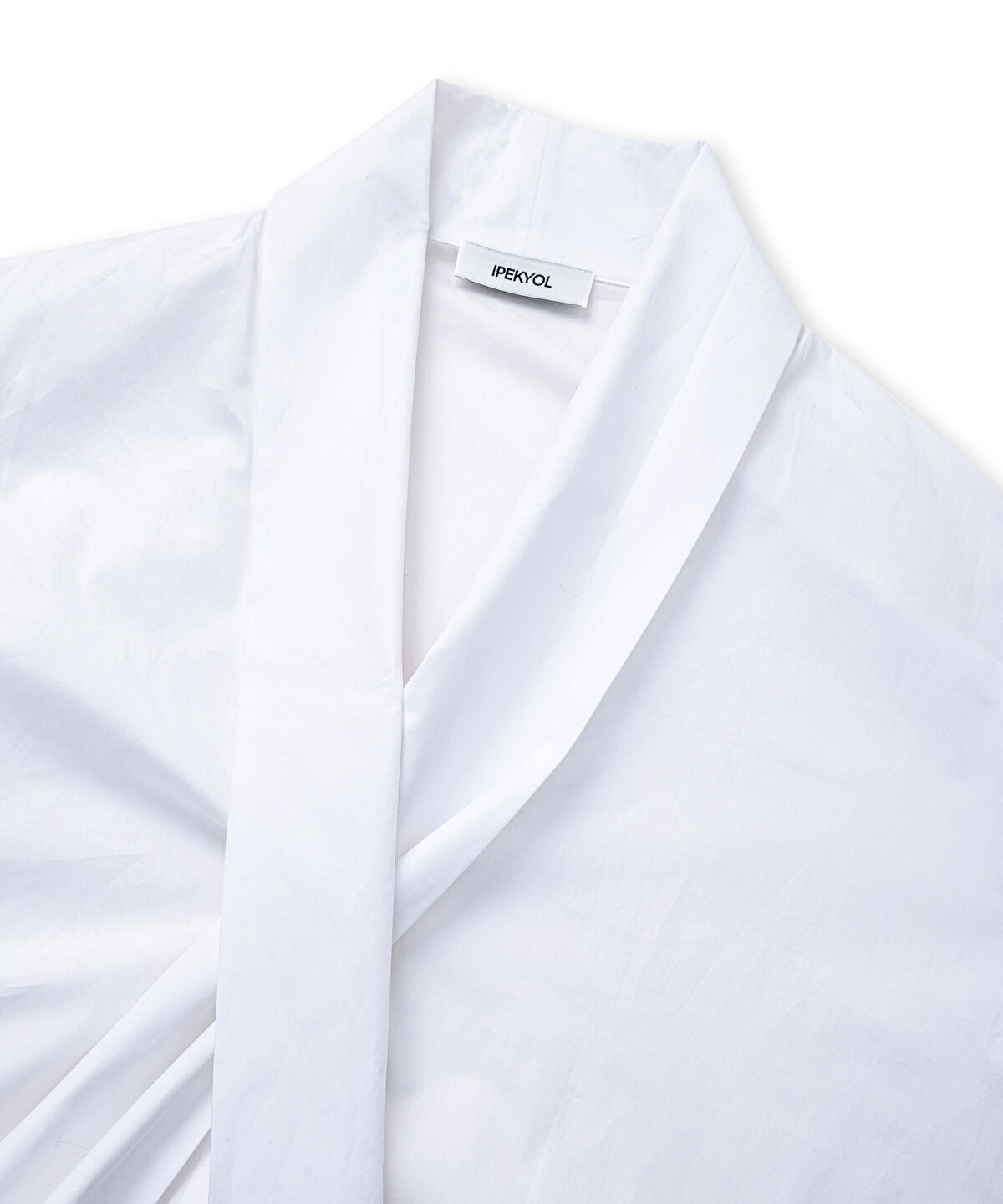 Tie-Front Poplin Shirt