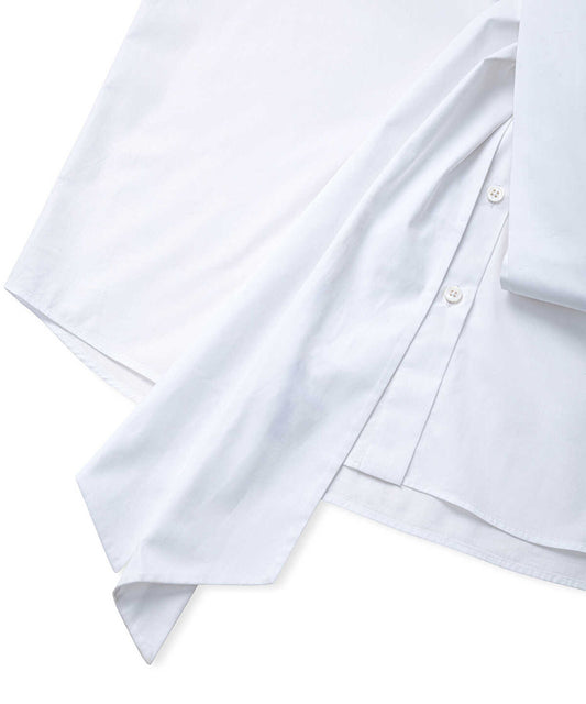 Tie-Front Poplin Shirt