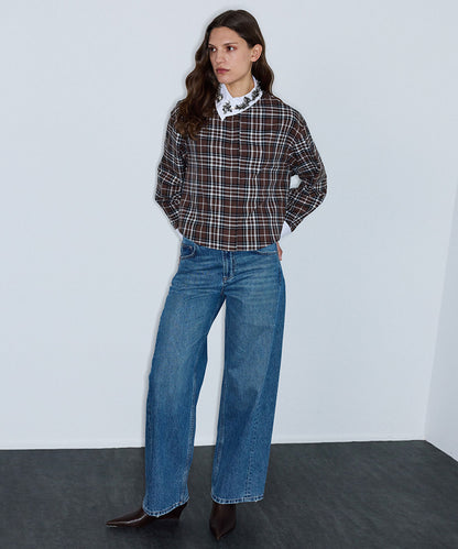 Embellished Plaid Shirt