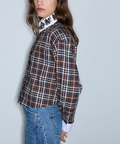 Embellished Plaid Shirt