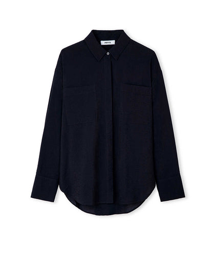 Crinkle-Effect Shirt