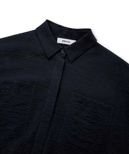 Crinkle-Effect Shirt