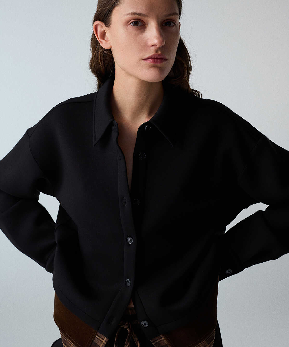 Contrast Layered Shirt