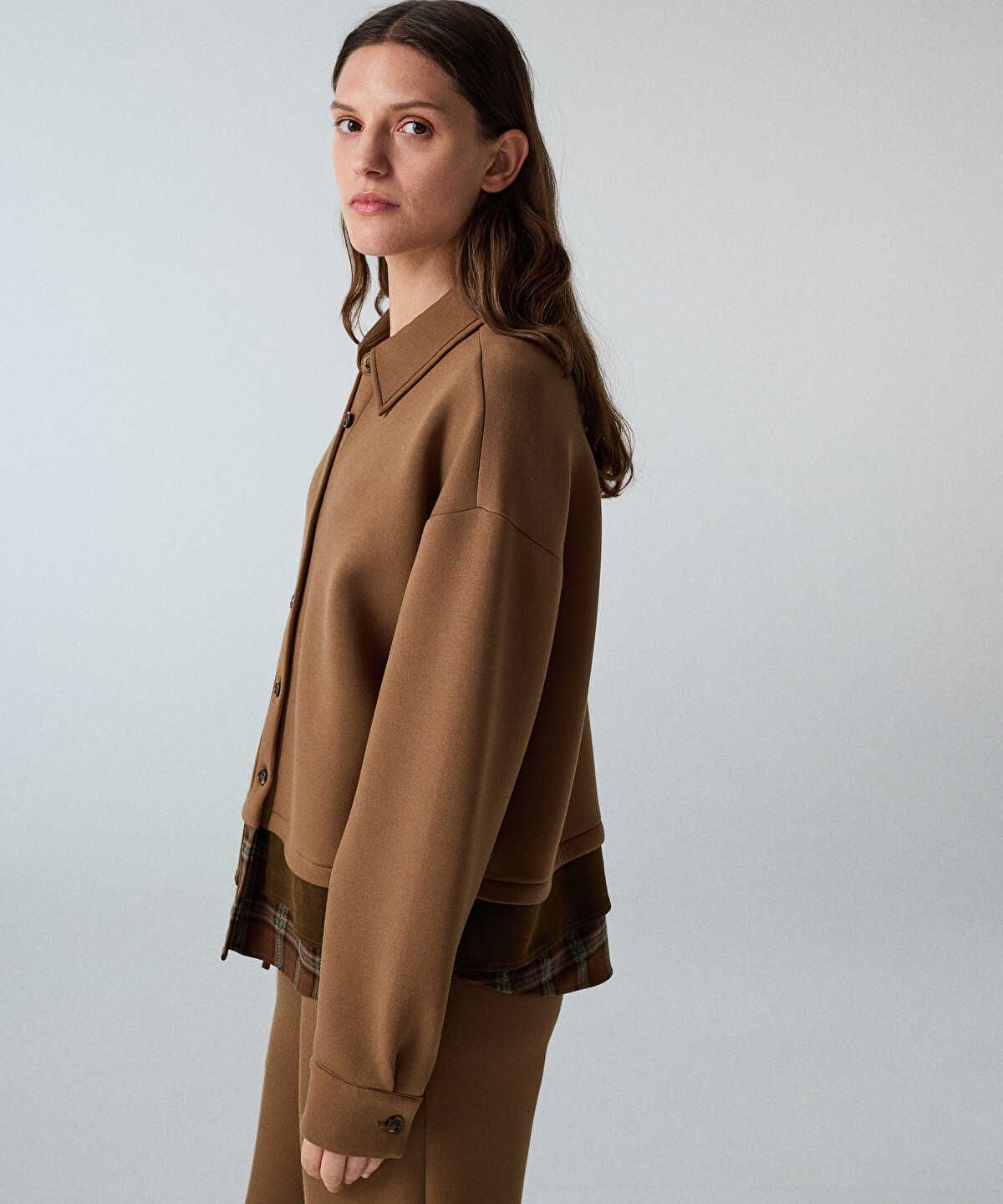 Contrast Layered Shirt