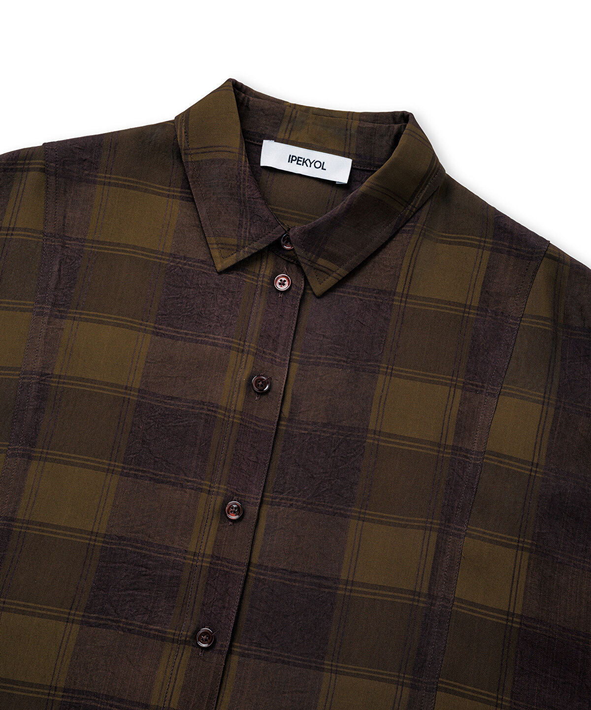 Asymmetric Plaid Shirt