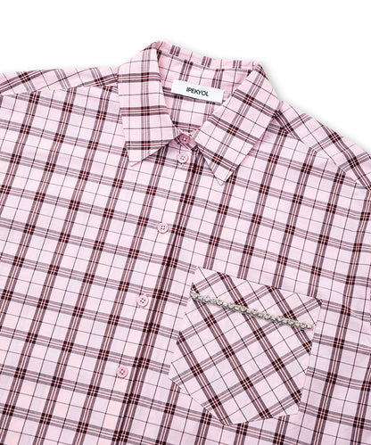 Plaid Rhinestone Shirt