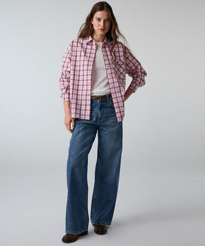 Plaid Rhinestone Shirt