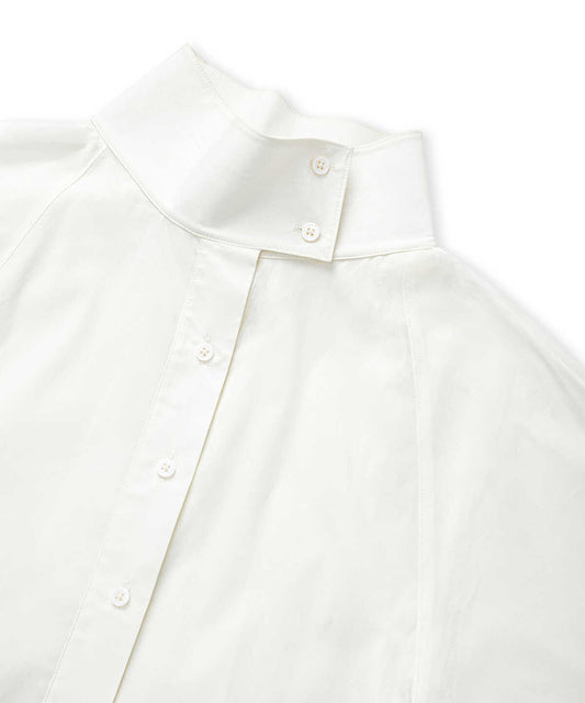 Corset-Effect High-Neck Shirt