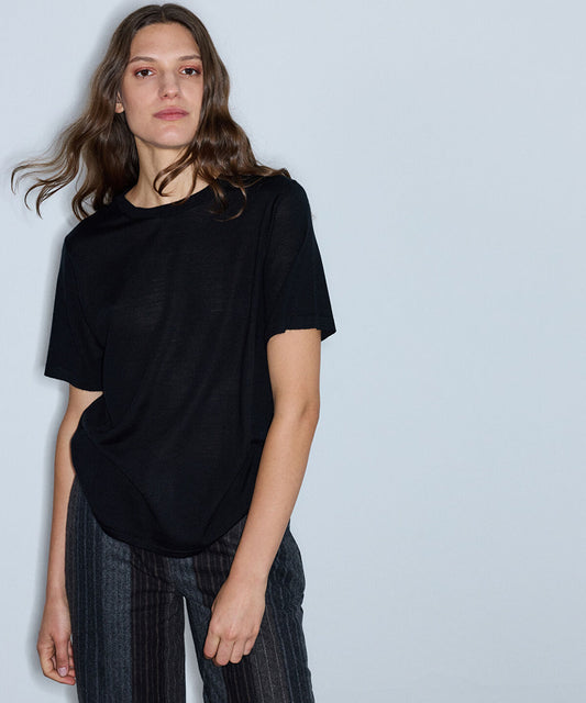 Basic Wool-Blend Knit Top