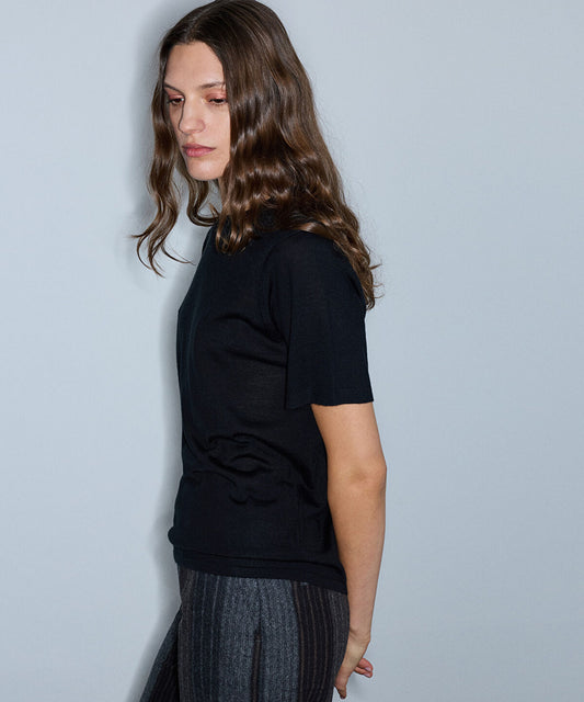 Basic Wool-Blend Knit Top