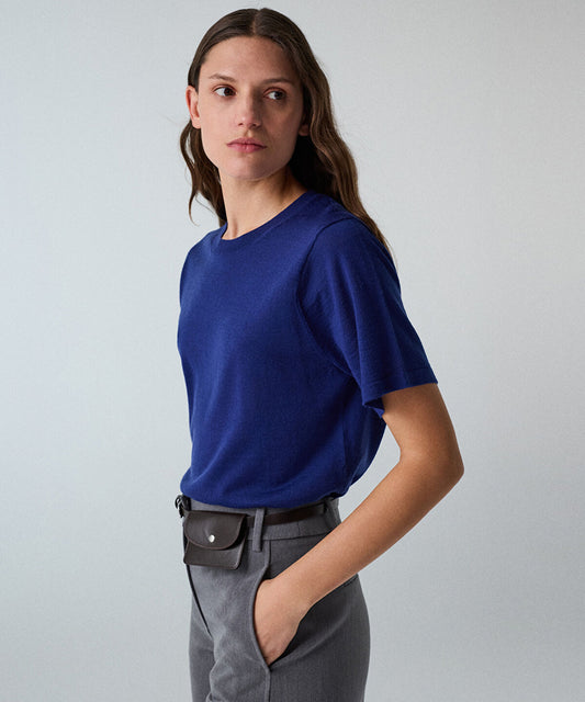 Basic Wool-Blend Knit Top