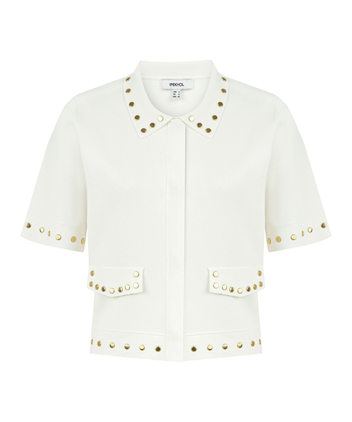 Studded Knit Top