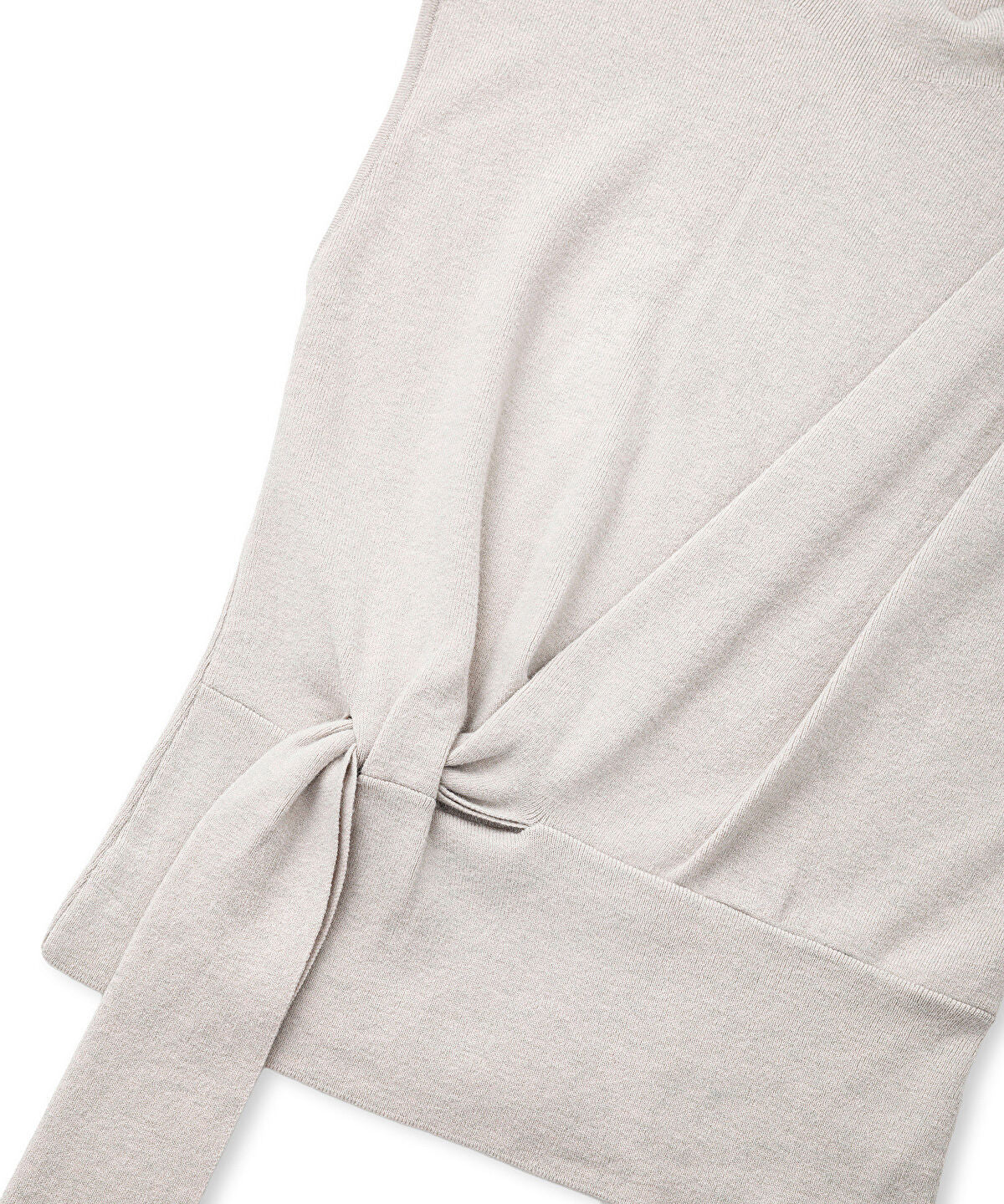 Zoomed Asymmetric Tie-Waist Knit Vest