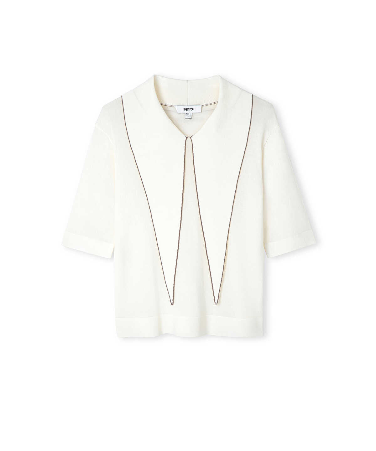 Tie-Neck Knit Top