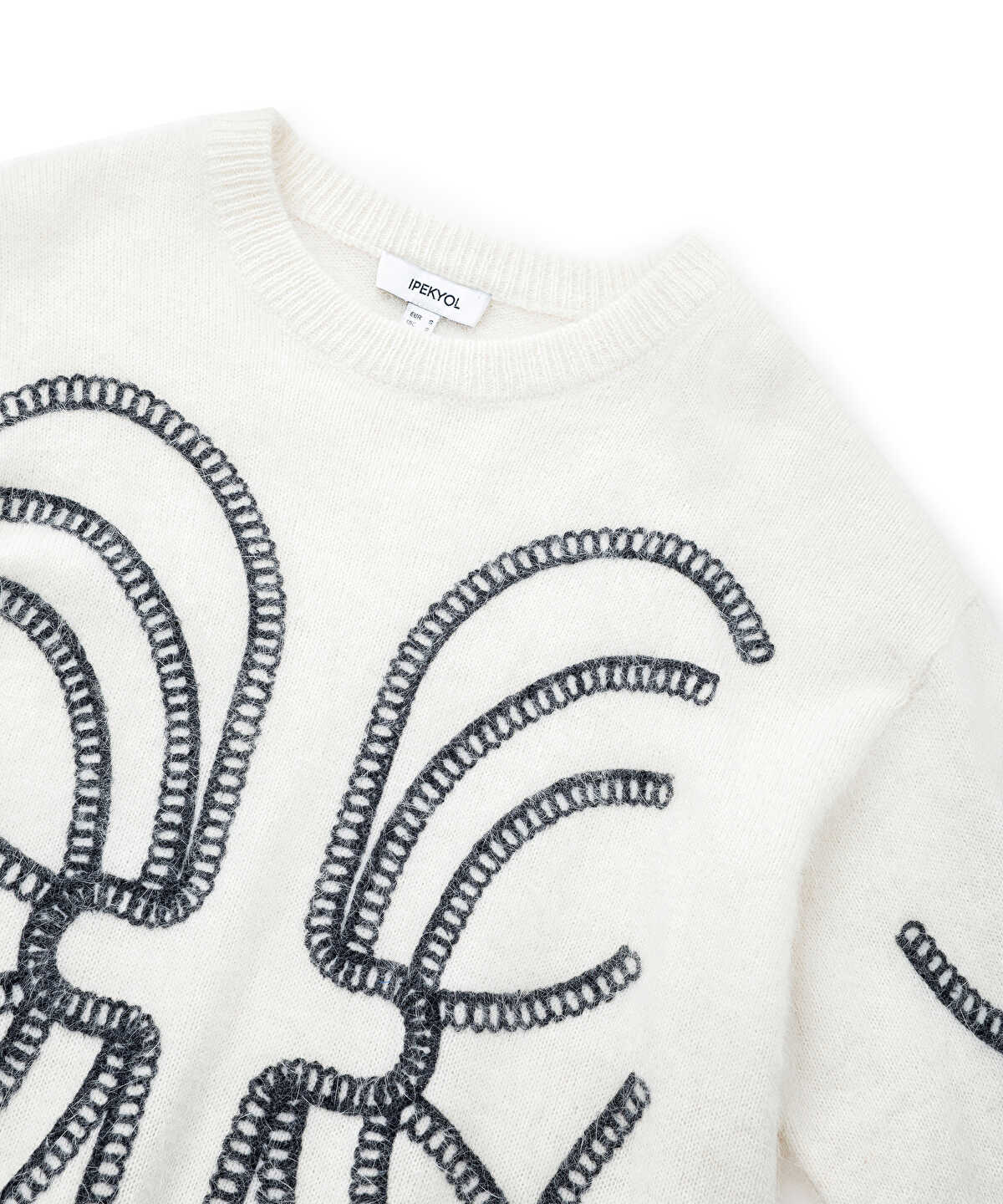 Embroidered Wool-Blend Sweater