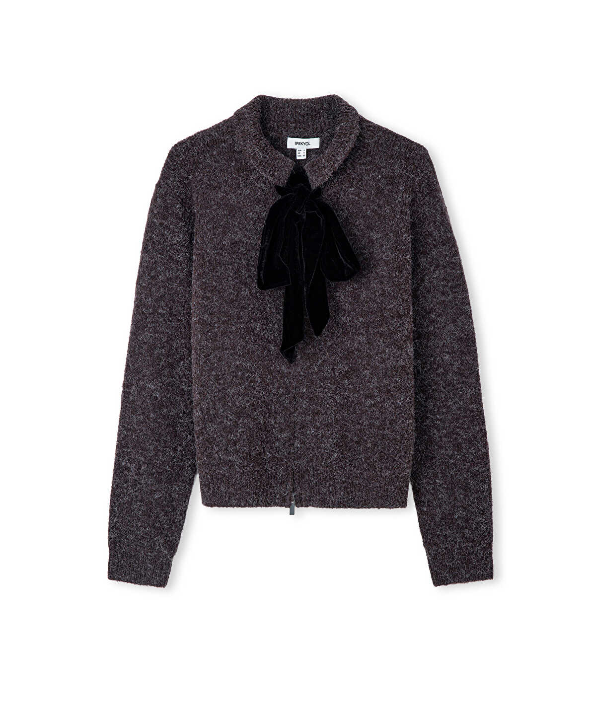 Cardigan with Detachable Bow