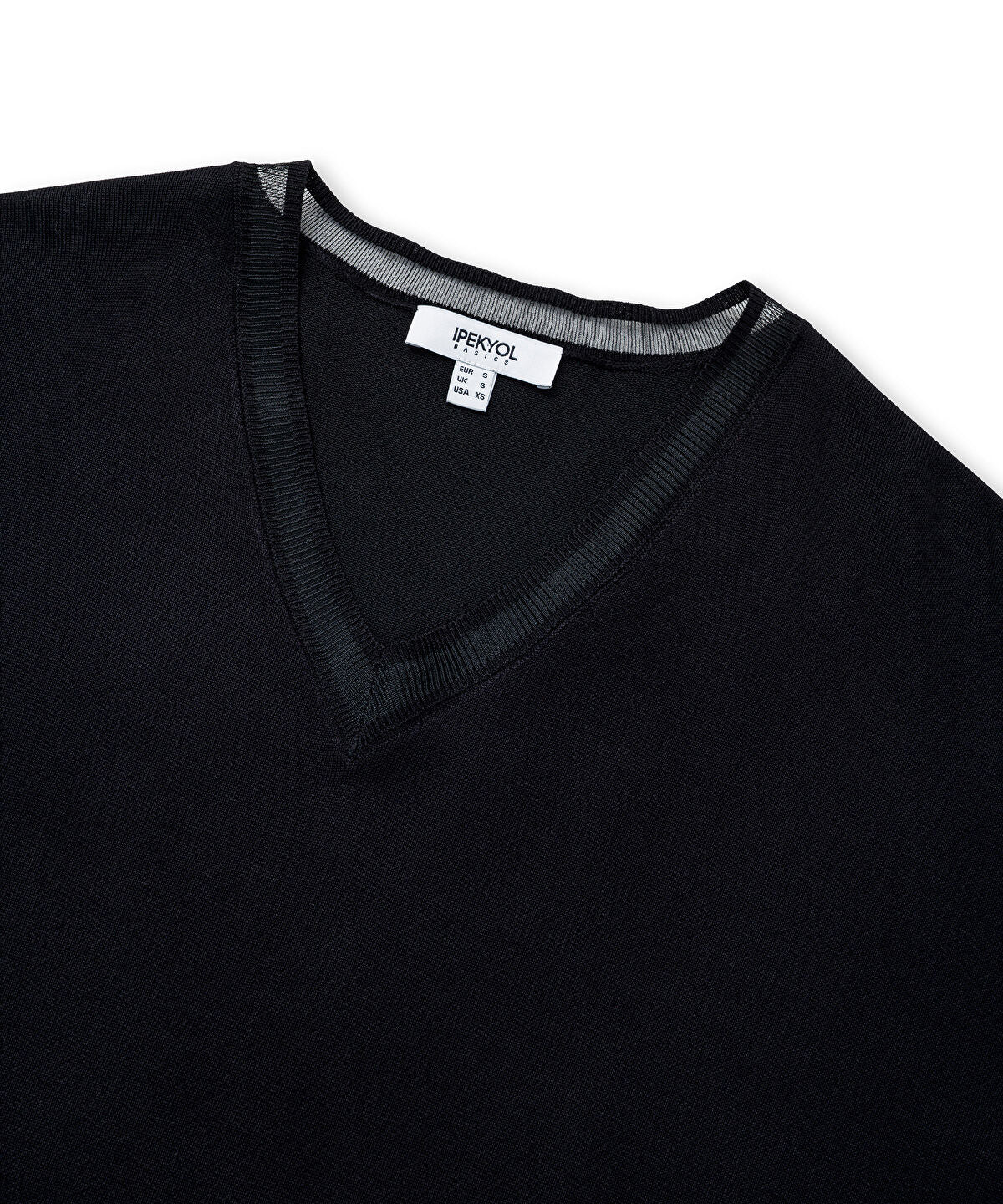 Zoomed Knit Top with Tulle Trim