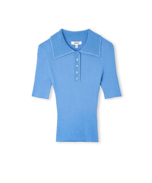 Polo Knit Top