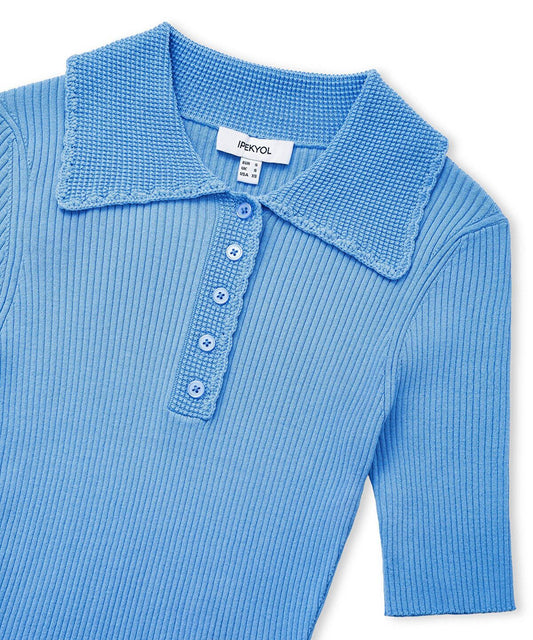 Polo Knit Top