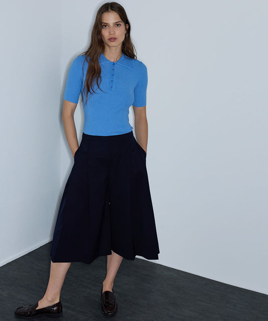 Polo Knit Top