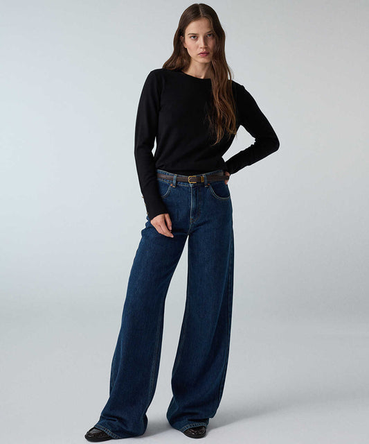 Knit Top with Monogram Buttons
